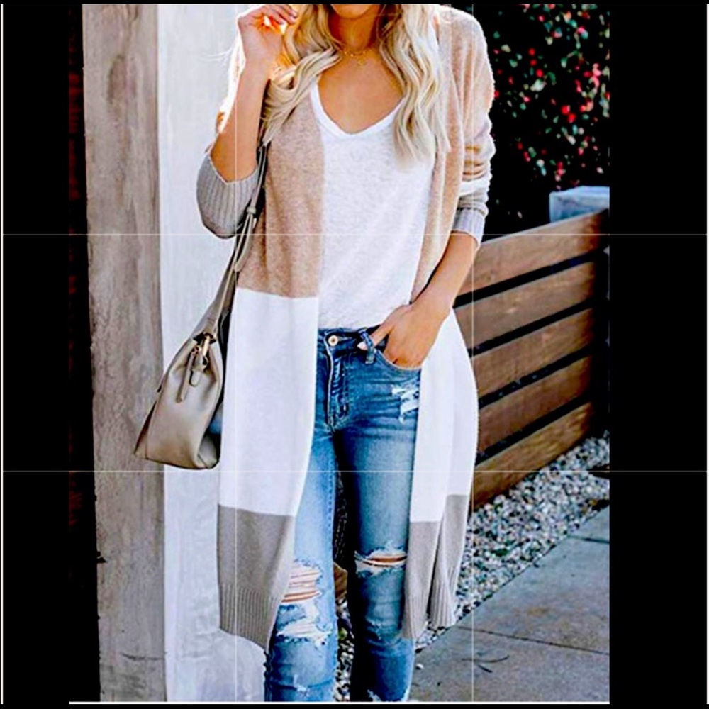 Super comfy and cute long open cardigan